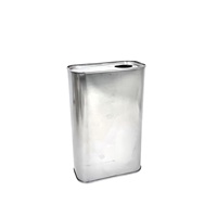 Boîte rectangulaire en acier inoxydable de 1L, 950ML, 700ML avec impression offset pour l'emballage de cosmétiques, de gel douche et de produits de toilette
