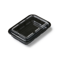 Barquette d'emballage jetable blanche de 6 pouces en mousse PLA biodégradable et amidon de maïs compostable, écologique, pour viande fraîche, fruits de mer, sushis