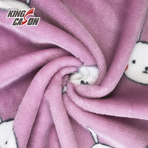 किंगकेसन पशु मुद्रित एंटी-स्टैटिक प्रिंटिंग गर्म 100% पॉलिएस्टर माइक्रोफाइबर फ्लैनेल तकिया और क्यूही के लिए कपड़े - Product Image 2