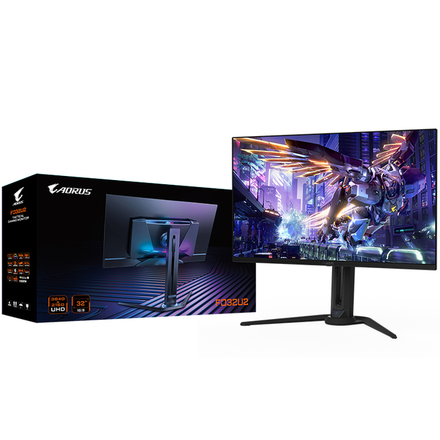 GIGABYTE AORUS FO32U2 32'' Flat OLED Gaming Monitor with 3840 X 2160 (UHD) Panel Resolution 0.03ms 240Hz 250 Cd/m2 for Gaming