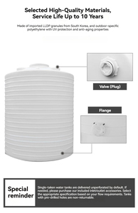 Tanque de Almacenamiento de Agua Vertical de Polietileno PE de 500L <span class=keywords><strong>con</strong></span> Puerto de Drenaje - Product Image 5