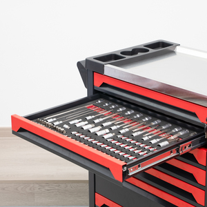 रोलिंग ट्रॉली मॉड्यूलर यांत्रिक उपकरण के साथ भारी शुल्क स्टील धातु भंडारण वर्कबेंच गैरेज कार्यशाला उपयोग के लिए दराज - Product Image 4