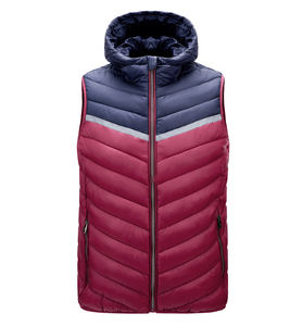Gilet Invernale Senza Maniche da Uomo, Giacca Trapuntata Calda e Spessa con Collo Alto, Gilet Imbottito Personalizzabile con Logo - Product Image 3