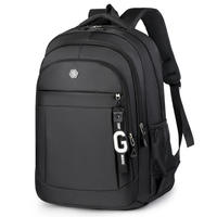 Sac à dos pour ordinateur portable unisexe durable pour étudiants avec logo personnalisé, imperméable, avec port USB, grande capacité, fabriqué en tissu Oxford, doublure en polyester