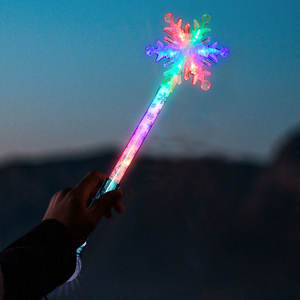 Concert Christmas <strong>Party</strong> Led Toys Magic Light up <strong>Frozen</strong> Snowflake Wand for Children New Year Decoration <strong>Supplies</strong> Flashing Stick - Product Image 2