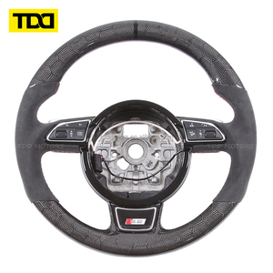 Volante de Fibra de Carbono TDD Compatible con Audi S1 S3 S4 S5 RS3 RS4 RS5 RS6 RS7 A4 A5 A6 A7 C6 C7 C8 B8 B8.5 B9 TT R8 Upgrade - Product Image 3