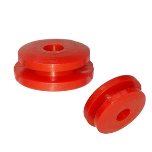 TPU Buffer <b>Block</b> Red Round Automotive Bumper Parts Custom Made <b>Plastic</b> Component - Product Image 5