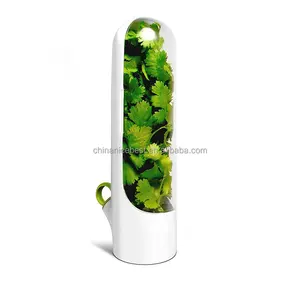 Bpa-miễn phí rõ ràng tươi Herb KEEPER Ngò containers Saver SAVOR Pod chủ preserver cho tủ lạnh