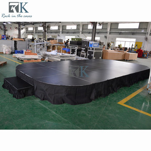 Plataforma de escenario de aluminio Catwalk 4x4, escenario de boda de aluminio de montaje rápido, escenario pequeño para coro Royal, escenario tipo araña - Product Image 6
