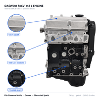 Nouveau bloc moteur nu F8CV 0.8 SOHC 3 cylindres 6 soupapes essence pour Daewoo Matiz Chevrolet Spark