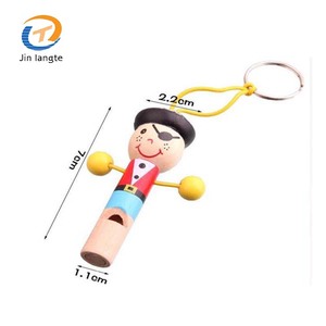 Haute qualité oiseau <span class=keywords><strong>sifflet</strong></span> porte-clés en bois <span class=keywords><strong>dessin</strong></span> animé petit <span class=keywords><strong>sifflet</strong></span> porte-clés - Product Image 1