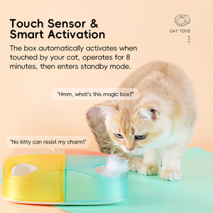 2026 Nieuwe Levensechte Moderne Interactieve Katten Speelgoed - Sportieve Magische Puzzeldoos Type C Oplaadbaar Plastic Veermateriaal - Product Image 2