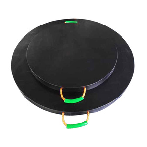 Chống va đập OUTRIGGER Tấm <span class=keywords><strong>Pad</strong></span> 40x40x3 khoan ổn định <span class=keywords><strong>Pad</strong></span> <span class=keywords><strong>uhmwpe</strong></span> hỗ trợ hội đồng quản trị - Product Image 2