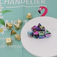 Jeux de société ou de cartes, donjons et Dragons, dés polyédriques en acrylique, Casino, Dnd, dés en métal