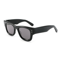 Lunettes de soleil de luxe 2027, monture épaisse noire en acétate, style tendance haute couture, pour hommes et femmes