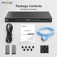 Switch de Red Gigabit L3 AVoIP PoE+ de 24 Puertos + Switch Ethernet 4*10G SFP+ para Dispositivos de Audio y Video IP, Switch PoE Administrado