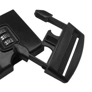 Bolsa de equipaje de color negro, cierre de seguridad con contraseña, hebilla de plástico segura, 50mm, venta al por mayor - Product Image 5