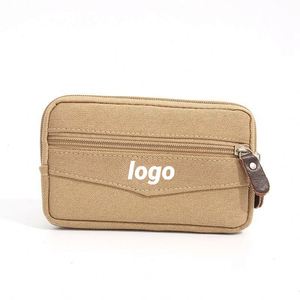 Bolsa de Lona Promocional Oxford de Alta Moda para Hombre, con Cinturón, Compatible con Pantallas de 6.5 Pulgadas, con Logotipo Personalizado - Product Image 1