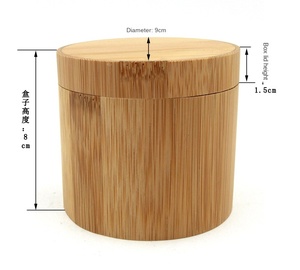 Boîte à montres ronde moderne en <span class=keywords><strong>bois</strong></span> avec accessoires en bambou <span class=keywords><strong>vintage</strong></span> Boîte à lunettes pliable en tube de bambou Boîte de rangement - Product Image 5