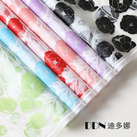 Papier d'emballage imperméable Yuminka 5S jetable, enduit de PE, film mat, résistant à la graisse, pour bouquets (vente en gros)