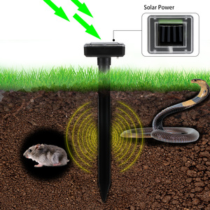 Energía Solar de la onda de sonido <span class=keywords><strong>Sonic</strong></span> repelente de mosquitos al aire libre jardín patio granja ratón Gopher rata Vole topo asustador serpiente roedores plagas rechazar - Product Image 3