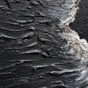 JUHOME - <span class=keywords><strong>Arte</strong></span> de Pared en Lienzo con Diseño de Olas del Océano en Blanco y Negro, 24x36, Vertical, Pintado a Mano, <span class=keywords><strong>Arte</strong></span> Moderno para Sala de Estar, Dormitorio u Oficina - Product Image 4