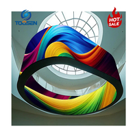 Pantalla LED Curva de Resolución 4K a Precio de Fábrica, Ultra Delgada, con Enfriamiento Eficaz, Flexible, para Diseño de Interiores