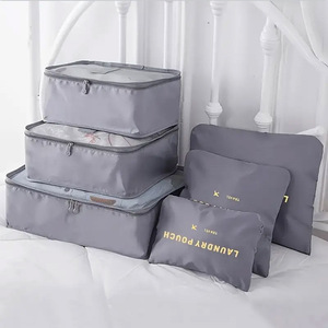 Clothing Organizer Set 6-Piece Travel <b>Storage</b> Bags With Mesh Zippered Pockets For Socks Underwear And <b>Clothes</b> Packing - Product Image 4