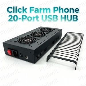 20 unidades de caja de control de software para dispositivos móviles agrícolas, chasis de control de teléfonos agrícolas con USB HUB BOX Rojo para datos celulares móviles - Product Image 6