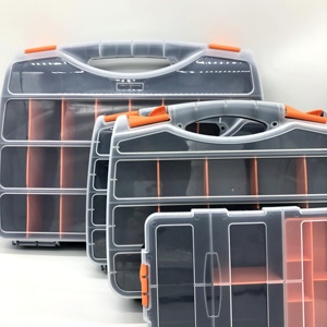 En gros <span class=keywords><strong>nouveau</strong></span> en plastique outil <span class=keywords><strong>de</strong></span> stockage organisateur plastique boîte <span class=keywords><strong>de</strong></span> pêche artisanat transparent petit avec le prix concurrentiel - Product Image 3