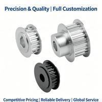 S3M HTD3M Timing Pulley OEM Berbahan Aluminium Stainless Steel dengan Lubang H7 untuk Peralatan Kontrol Gerak Metrologi Semikonduktor