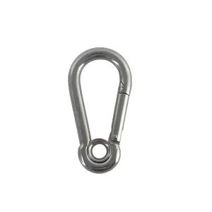 ימי אבזרים הצמד שאקל SUS304 Carabiner עם לולאה עבור טיפוס הרים