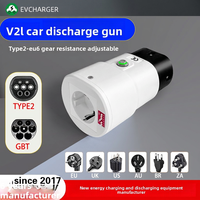 Scaricatore V2L Adattatore EV Tipo 2 Interruttore DIP 6 Livelli per BYD CCS2/GB-T, Compatibile con la maggior parte delle auto e