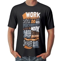 T-shirts décontractés d'été personnalisables 100% polyester Coupe classique Impression à la demande Mode Manches courtes Fitness Homme Vente en gros Plus