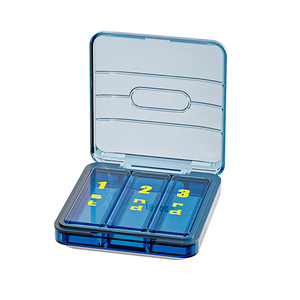 NBBLUESKY Factory Custom Logo Pill Organizer Case 3-Day Weekly Medicine Pill Box Made of Durable Plastic Promotional Offer