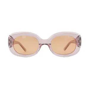 High End Handmade Acetate Spectacles Made In China Crystal Pink Fashionable Ladies Glasses Oval Vintage Sunglasses