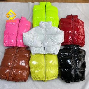 Haute qualité femmes Pu <span class=keywords><strong>manteau</strong></span> <span class=keywords><strong>court</strong></span> brillant <span class=keywords><strong>doudoune</strong></span> mode bulle culture hauts à manches longues vêtements d'extérieur décontractés <span class=keywords><strong>manteau</strong></span> pour les femmes - Product Image 4