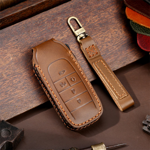 Funda de Cuero para Llave de Coche, Cubierta Completa para Peugeot 308 408 508 2008 3008 4008 5008 <span class=keywords><strong>Citroen</strong></span> <span class=keywords><strong>C4</strong></span> C4L C6 <span class=keywords><strong>C3</strong></span>-XR, Accesorios - Product Image 4