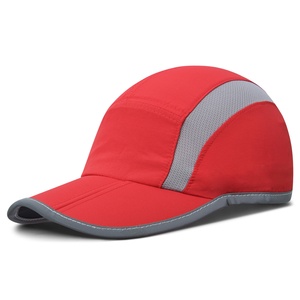 Reflective Folding <b>Cycling</b> Outdoor Sport Hat Unstructured Design Custom Logo Quick Dry Cap for Women and Men - Product Image 3