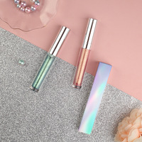 Fard à paupières liquide longue tenue, effet scintillant, haute pigmentation, résistant à l'eau