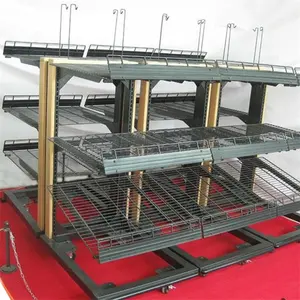 Bakery Metal hanging scarf stand Bread Display Racks metal food display stand metal storage rack display shelves for supermarket