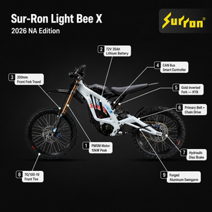 Sur-Ron Light Bee X Neues Bürstenloses 10kW 72V 35Ah Elektro-Dirtbike für Offroad- und <span class=keywords><strong>Enduro</strong></span>-Fahrten für Erwachsene, CE- und FCC-Zertifiziert - Product Image 5