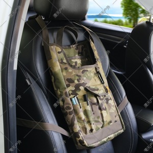 Car <b>Seat</b> Organizer Oxford Cloth 4-7 Compartments Black For Vehicle <b>Storage</b> - Product Image 2