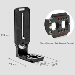 Takenoken nhanh chóng phát hành hình chữ <span class=keywords><strong>L</strong></span> nhôm <span class=keywords><strong>Tripod</strong></span> gắn kết cơ sở tấm cho khung dọc cho máy ảnh ngang hành động máy ảnh - Product Image 3