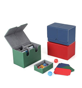 OEM ODM Support PU Checkered Pattern PTCG Pokémon Tiroir Style Jeu de cartes Boîte de cartes de jeu à fonctions multiples - Product Image 1