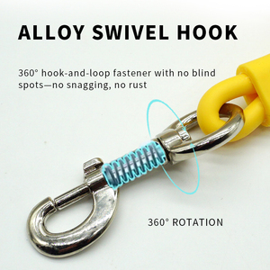 Customized LOGO New Two Tone Leash Adjustable Waterproof PVC Coated Double-Ended Dog Coupler Twin Leash for 2&3 Medium Large Dog - Product Image 2