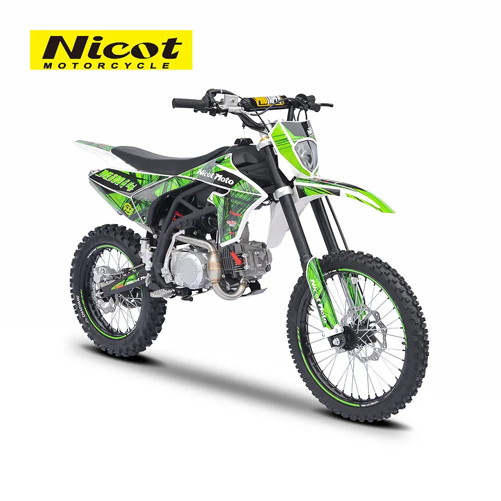 Yüksek performanslı hava soğutmalı benzinli Off-road motosiklet arazi motosikleti 140cc Mini Motocross