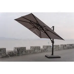 Cantilever Restaurant automatische Terrasse Gartenmöbel Regenschirm