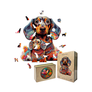 Vendita calda animali in legno Puzzle 3D forma unica cane in legno Puzzle miglior regalo per adulti e bambini - Product Image 1