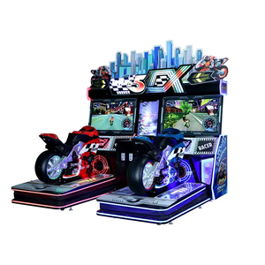 เครื่องเกมอาร์เคดหยอดเหรียญสำหรับศูนย์เกมส์ 2 ผู้เล่น 5 Dx เครื่องขับขี่มอเตอร์ไซค์ - Product Image 4
